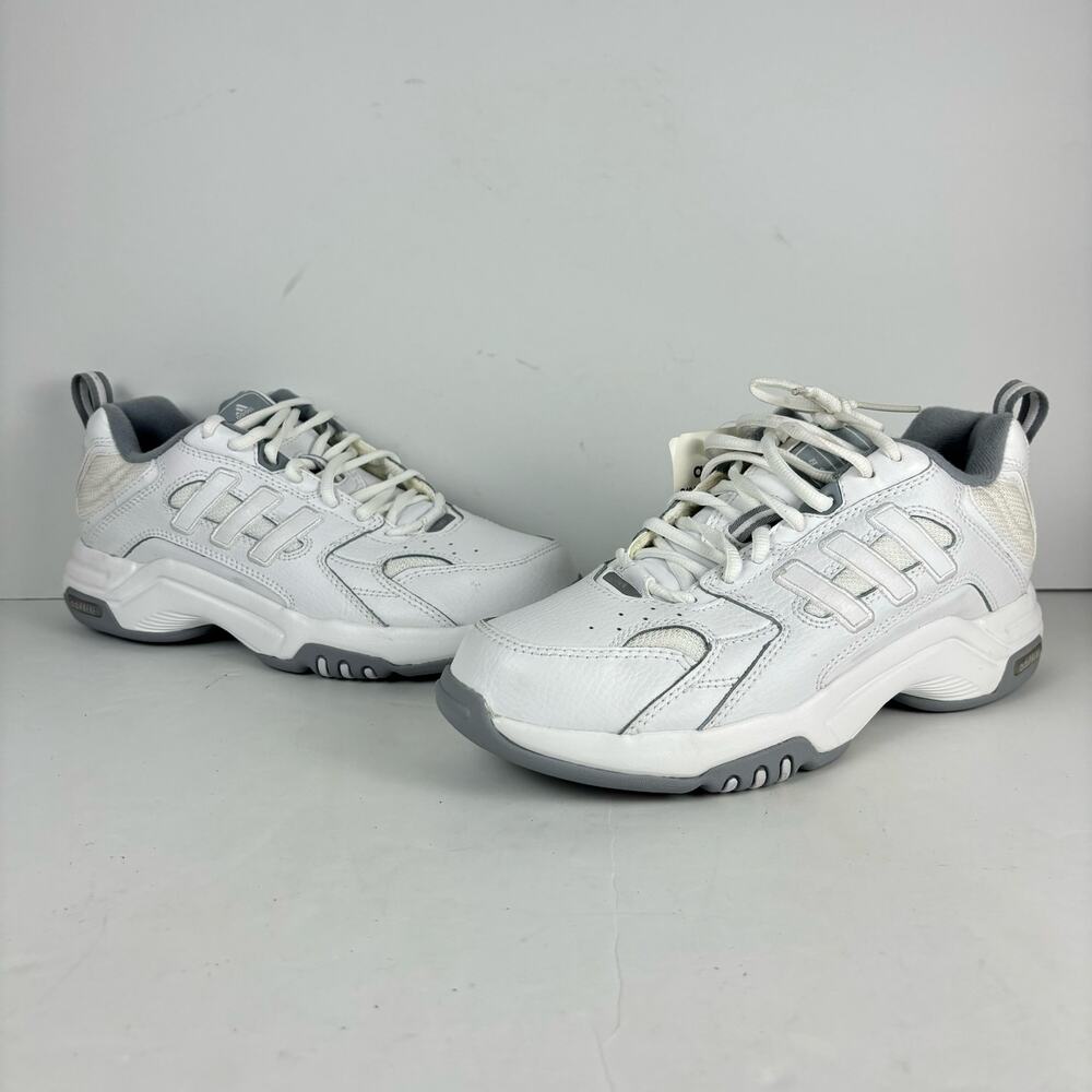 Vintage Adidas B49 white grey training shoes sneakers womens 8.5 Deadstock NOS - Picture 2 of 9